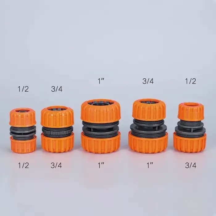 Tuyau d'arrosage de jardin, connecteur rapide en plastique 1/2 "3/4'' 1, adaptateur de Joint à Doubl