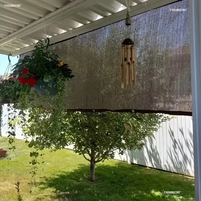 Tissu pare-soleil, clôture de balcon, fenêtre d'écran de confidentialité 85-90%, pare-soleil, pare-v