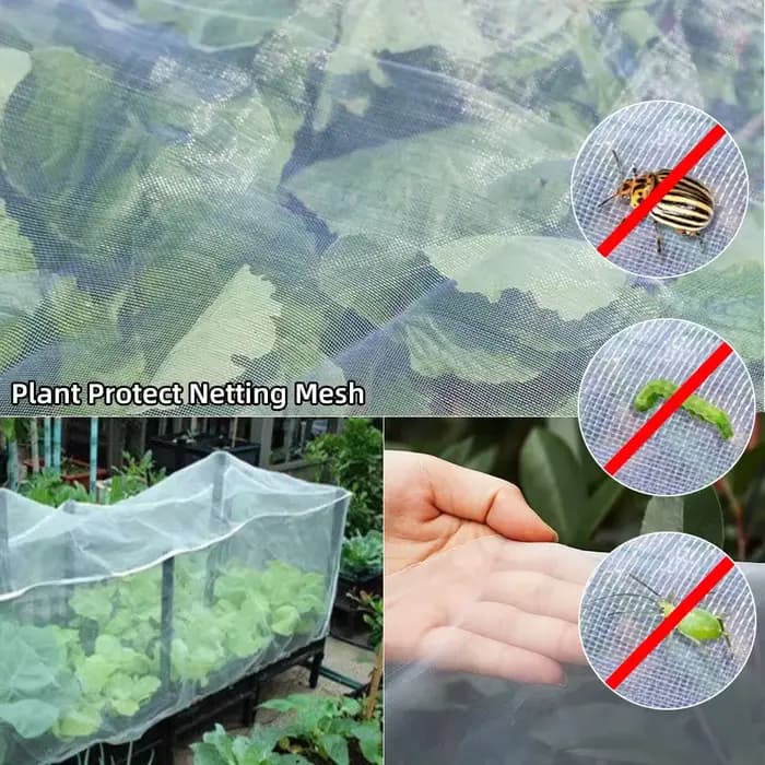 Filet de Protection contre les insectes pour plantes de jardin, filet de couverture pour légumes, fl