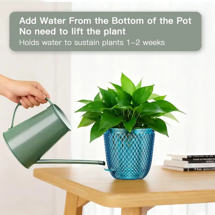 Lot de 2 pots auto-arrosants de 5