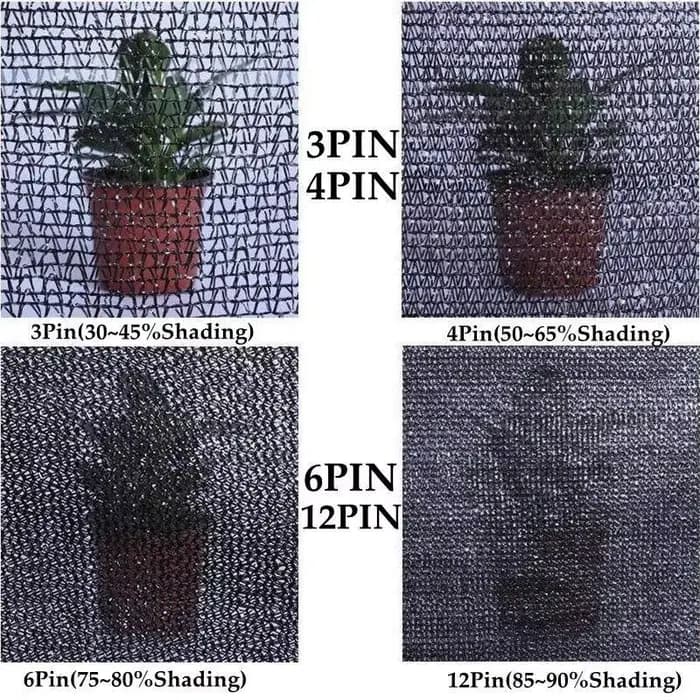 Filet pare-soleil en HDPE noir Anti-UV 3 ~ 12 broches, couverture de plantes de jardin, Pergola exté