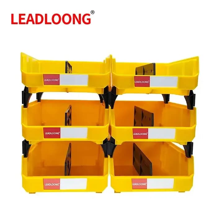 LEADLOONG V4 bac de rangement d'outils 6 pièces 11x11x5 pouces/27.6*27.9*12.8 cm boîte