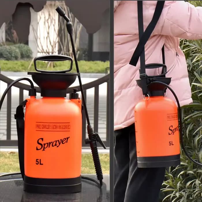 Pulvérisateur à pression de jardin, 5L, d'argile des plantes à fleurs, arrosoir, navigateur de pesti