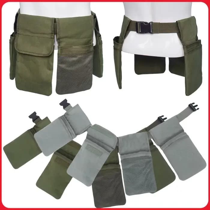 Ceinture porte-outils en toile avec 4 poches