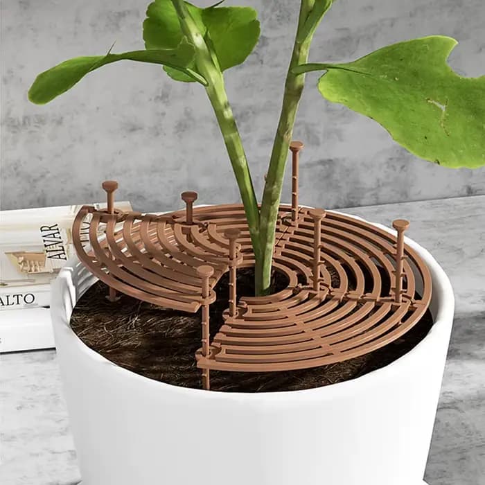 Protection de Sol pour Pot de Plantes avec Grille N64.1 Pièce, Couverture de Pot de Fleurs, Sécurité