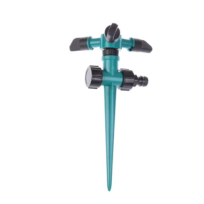 Arroseur de jardin rotatif inséré dans le sol, arroseur de pelouse pour cour, irrigation automatique à trois fourches, résistant à 360