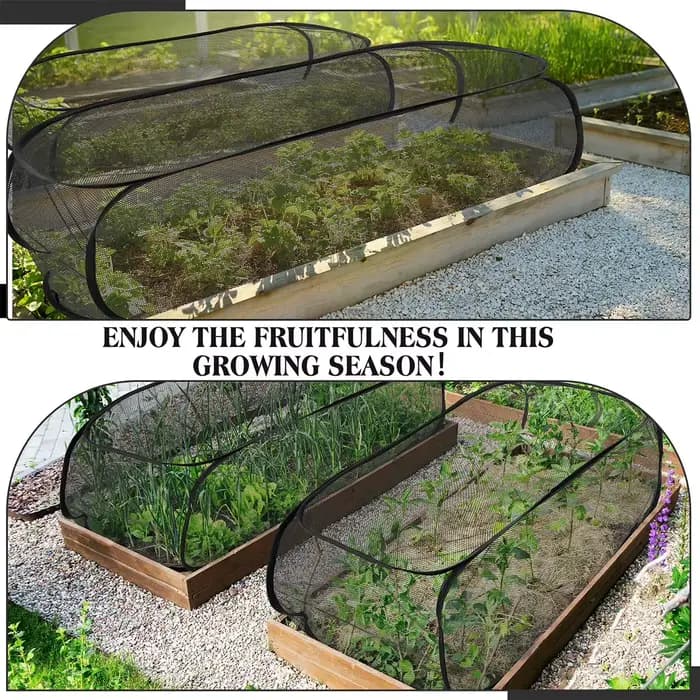 Serre de jardin pop-up en maille pour plantes, couverture pour semis, accessoires de jardinage de gr