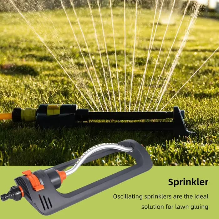 Arroseur de jardin oscillant, pulvérisateur d'eau avec buse à 19 trous, 4 modes, utilisation pour le