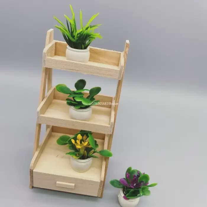 Mini Bonsaï Artificiel en Pot, Fausse Plante Succulente, Ornement de Verdure, Gnome de Jardin Dégradé