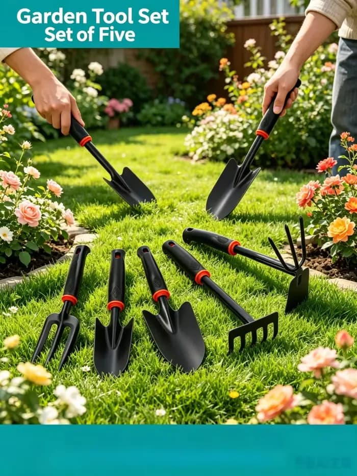 Ensemble d'outils de jardinage 5-en-1