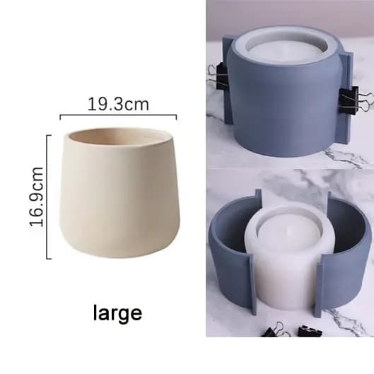 Moule de Pot de jardinière en béton de grande taille