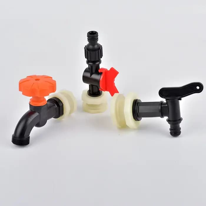 1pc 1/2 3/4 "en plastique filetage mâle robinet d'eau réservoir de poisson robinet adaptateur assemb