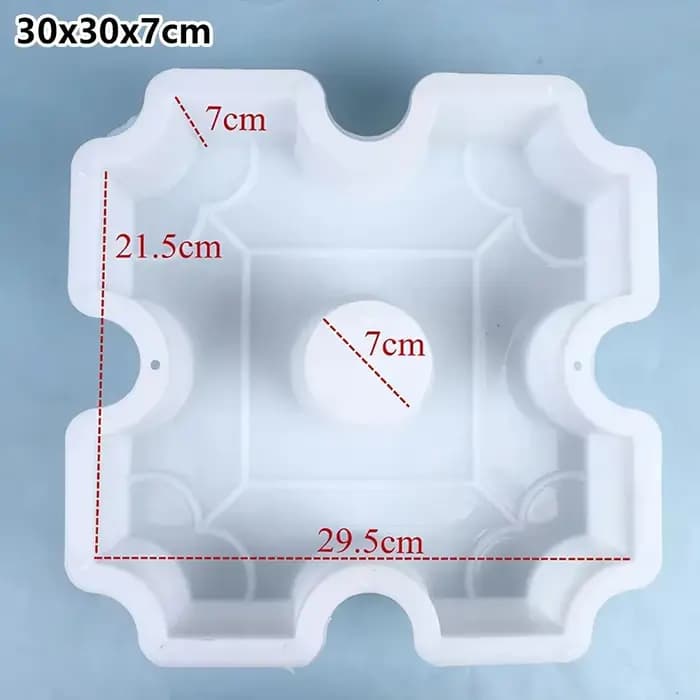 1 pièce Nouveau Moule à pavés en plastique réutilisable 25x6cm