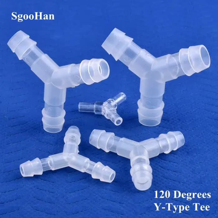 5 à 200 pièces, plastique de qualité alimentaire, 4 à 16 mm, ∠120 ° Connecteur en T de type Y pour