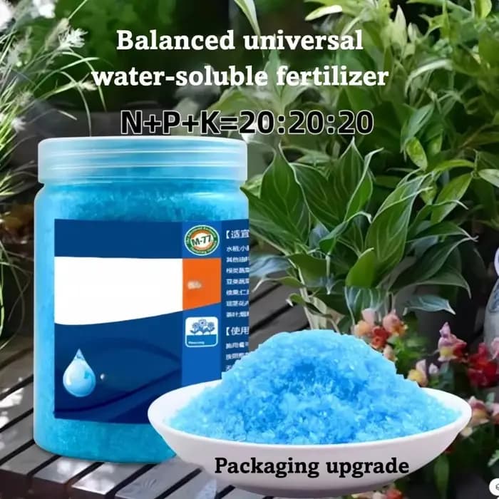 Engrais soluble dans l'eau NPK équilibré 250g 20-20-20+TE, tout usage pour légumes, fleurs, arbres,