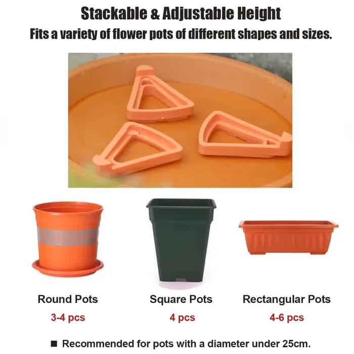 Pieds de Pot de plantes, 10/30 pièces, support avec trous, tampons de soucoupe de Drainage, empêchen