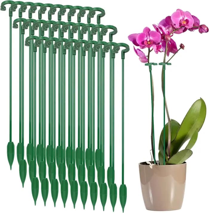Supports pour plantes, papillons, orchidées, fleurs, tiges de fixation en pot, réutilisables, Protec