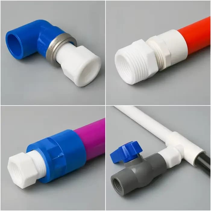 Joints réducteurs à filetage mâle-femelle en PVC, 1/8 1/4 3/8 1/2 3/4 1 ", raccords de tuyaux d'eau