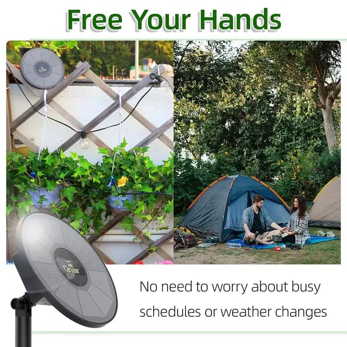 Système d'irrigation goutte-à-goutte solaire, système d'arrosage automatique avec modes de minuterie