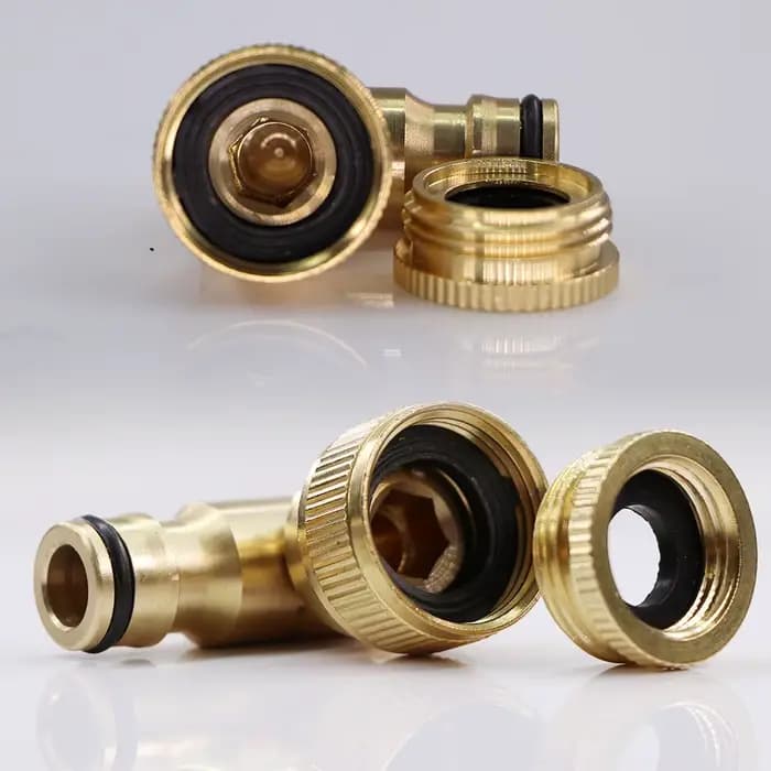 1 pièce Raccord rapide coudé 16mm 1/2" 3/4" en laiton et cuivre, pour l'irrigation et l'arrosage de