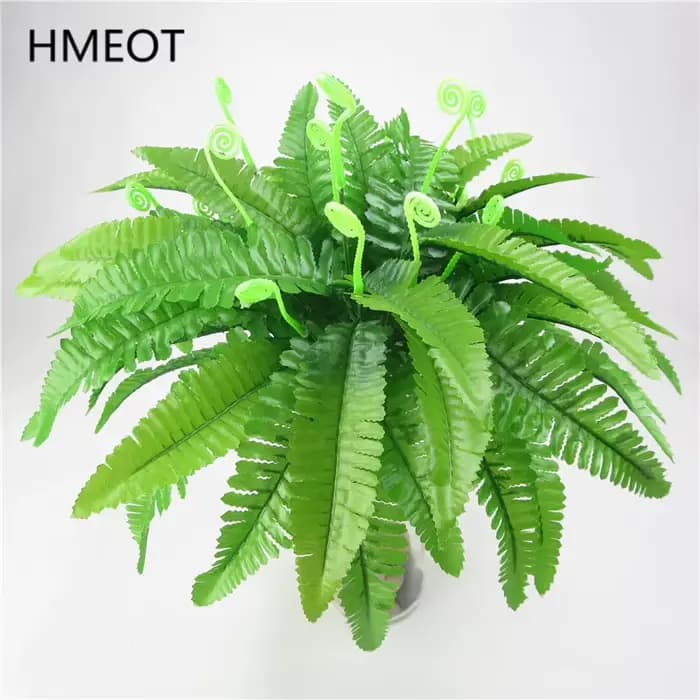 Plantes vertes artificielles en pot : herbe persane, fougère, arbre en fer. Pour micro-paysage, jardin, balcon, décoration de Noël et de la maison, accessoires photo.