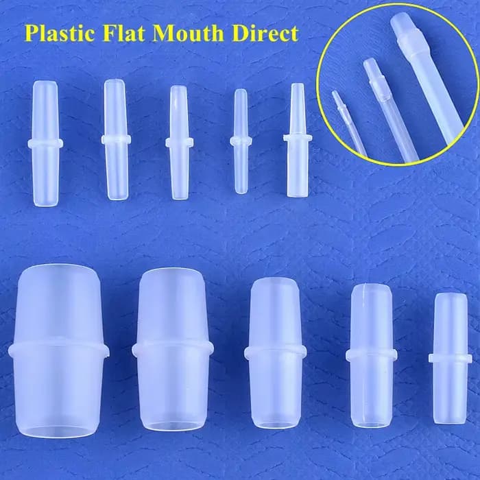 5 ~ 200 pièces bouche plate directe 3 ~ 20mm tuyau en plastique connecteurs de diamètre égal Aquacul