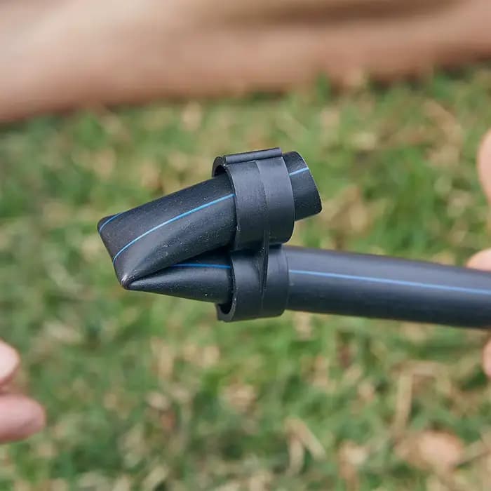 Bouchon d'extrémité pliant de 16mm, 20 pièces, coupure du débit d'eau, tuyau d'irrigation de jardin