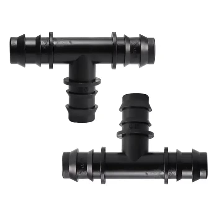 Connecteurs en T barbelé pour tuyau d'irrigation de jardin, système d'arrosage Joendocering, pièces