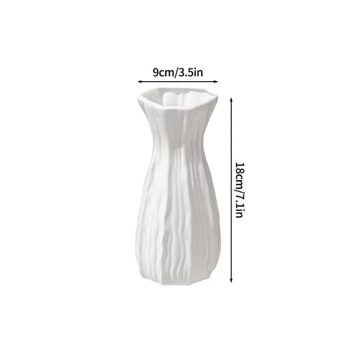 Vases en plastique style crème pour plantes et fleurs