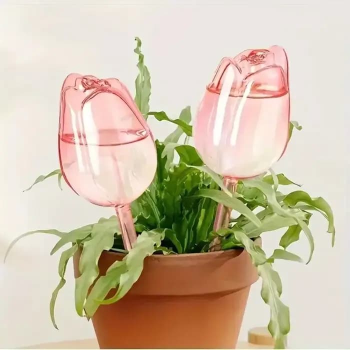 Globes d'arrosage tulipes pour plantes – Système d'arrosage automatique, libération lente pour plant