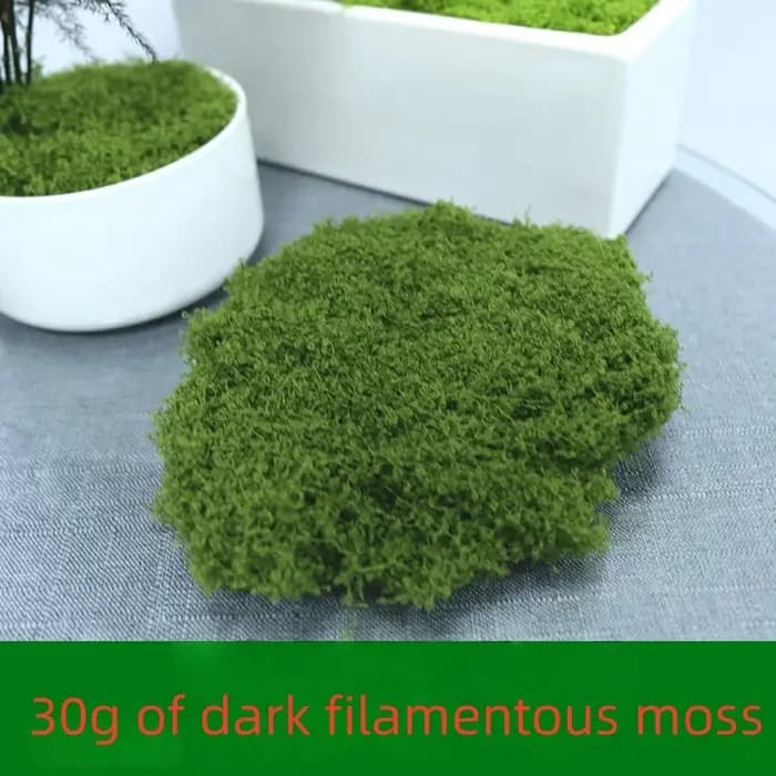 30/50/100g plantes vertes artificielles mousse herbe maison salon jardin décoration Mini paysage fausse fleur bricolage artisanat