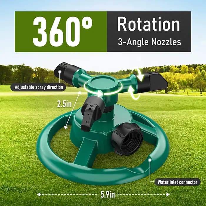 360 ° Système d'irrigation de jardin à arroseur rotatif