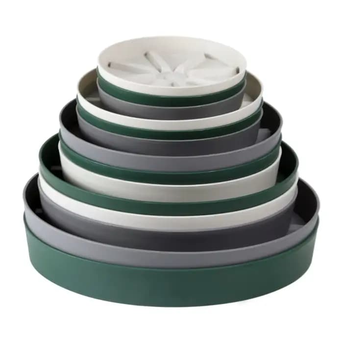 Nouveau plateau de Pot de fleurs Mobile Anti-regard racine support de Pot de fleur en plastique Patio respirant Base