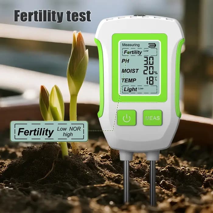 Détecteur de sol multifonctionnel 5-en-1 pour tester l'humidité