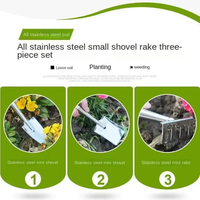Spatule de jardinage en acier inoxydable pour terreau de bonsaï