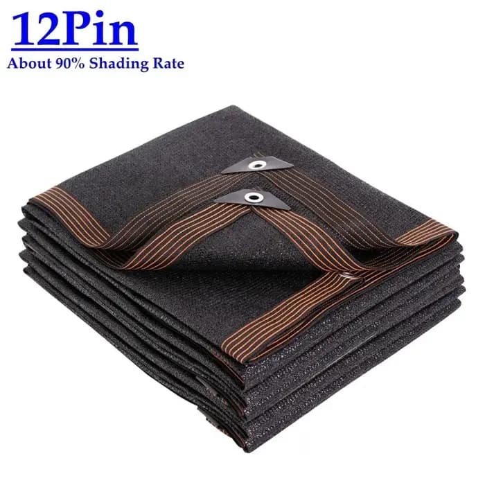 Filet pare-soleil en HDPE noir Anti-UV 3 ~ 12 broches