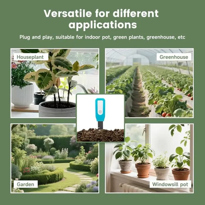 Tuya – testeur de sol intelligent BT, détecteur d'humidité du sol, thermomètre de température et d'humidité du jardin, moniteur à distance en temps réel