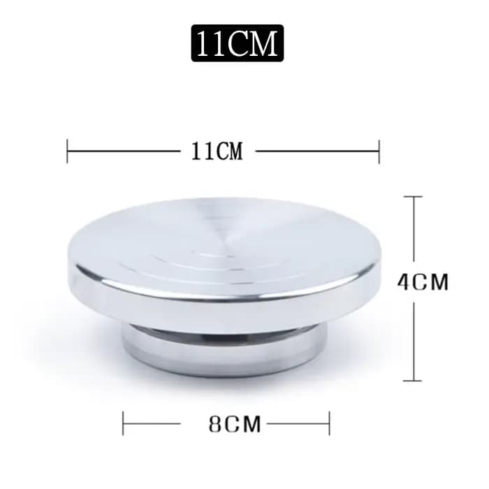 Plateau tournant double face pour poterie 11/15/20/25/30CM, en aluminium, pour pâte à modeler, outil