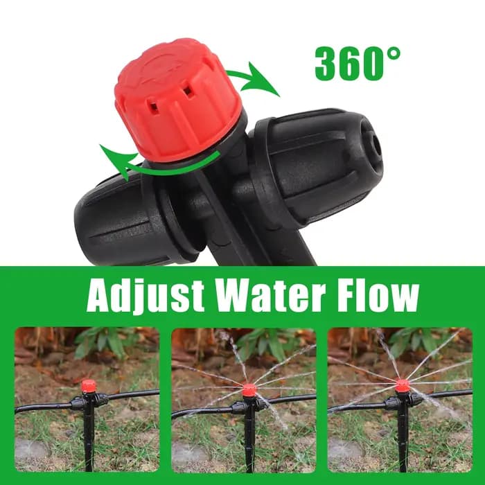 Arroseur goutte-à-goutte à pointes, 10/30 pièces, émetteur de goutte à 8 trous, arroseur à dispersio