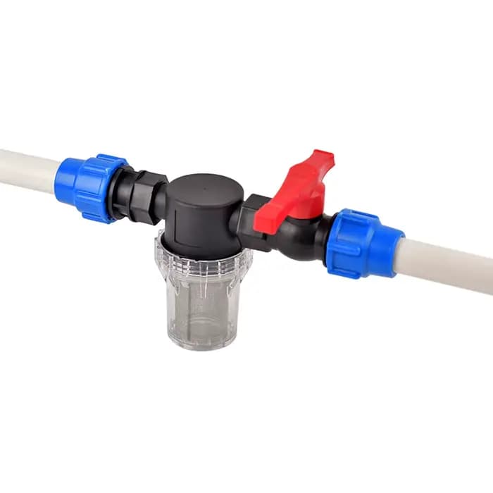 Tuyau d'irrigation d'eau du robinet en plastique PE, Valve à connecteur rapide, filetage femelle à t