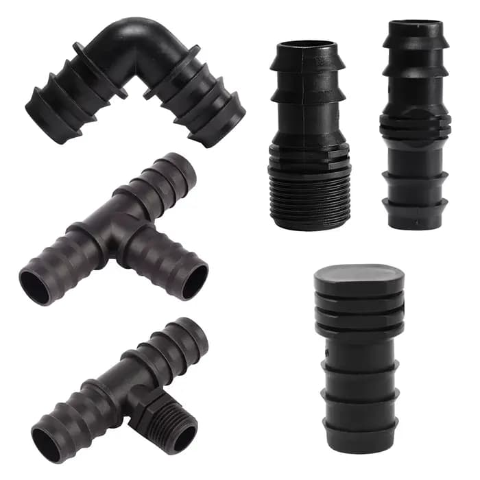 2pcs 25mm 1 "PE tuyau connecteur eau de jardin mini tuyau d’irrigation goutte à goutte connecteur de
