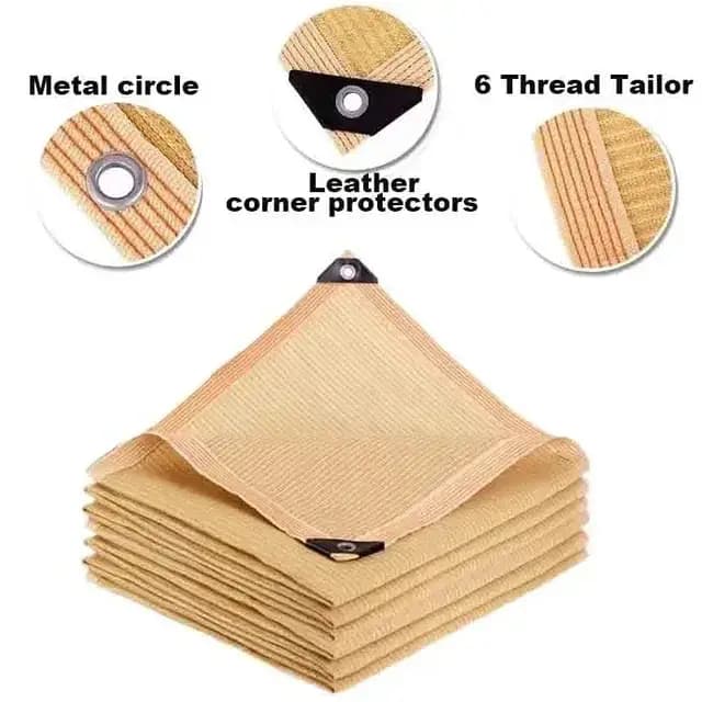 Filet d'ombrage beige, protection UV