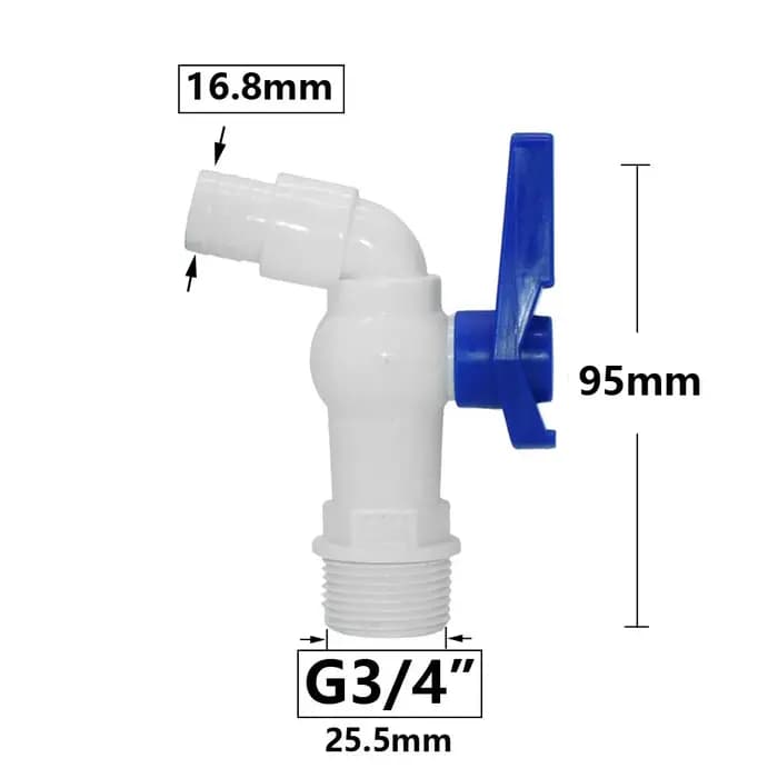 Adaptateur de Robinet IBC Précieux S60X6 à Filetage Grossier