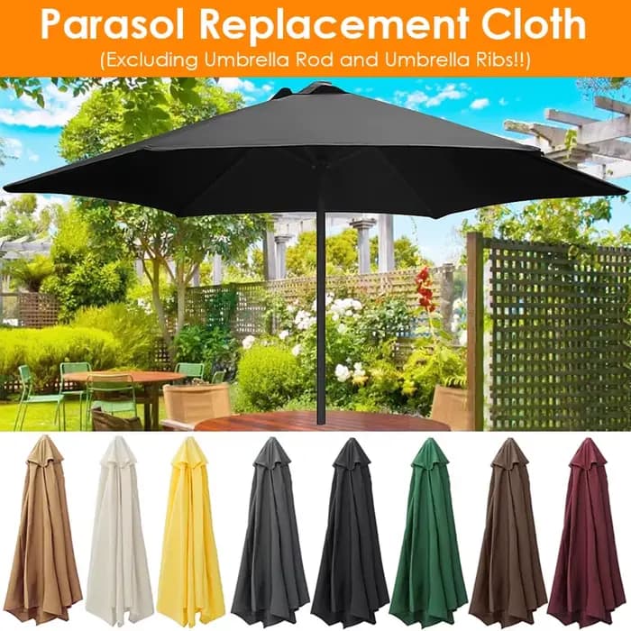 Tissu de remplacement pour Parasol, 2/2.7/3M, sans support, couverture de Parasol, imperméable, auve