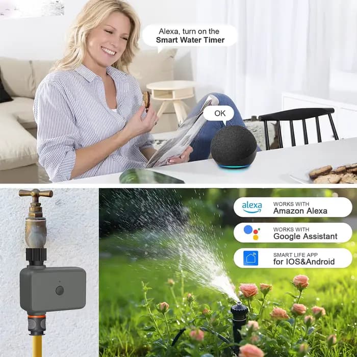 Contrôleur d'irrigation automatique, nécessitant un hub Bluetooth intelligent Tuya, filtre à tempori