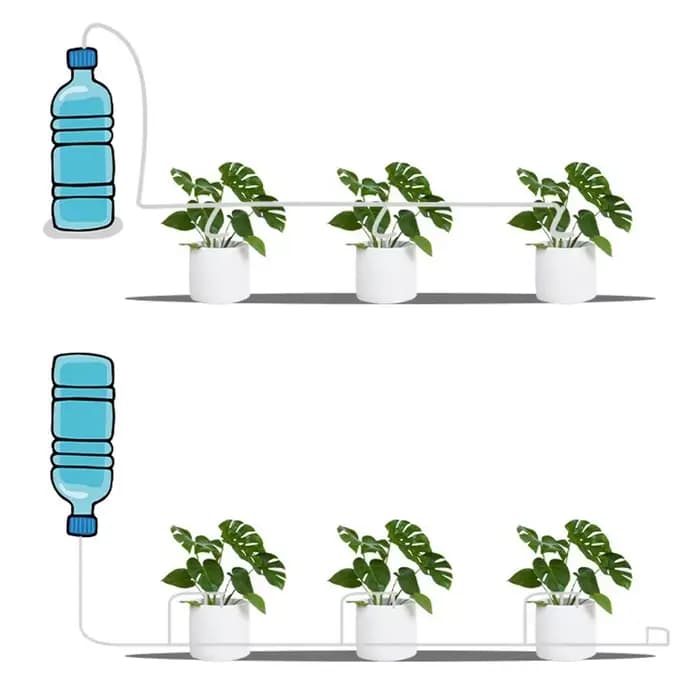Kit d'irrigation goutte-à-goutte de jardin avec valve de régulation