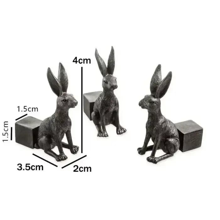 3 pièces Pot de fleur pieds support forme animale chat chien lapin Pots de plantes Risers Pad extéri