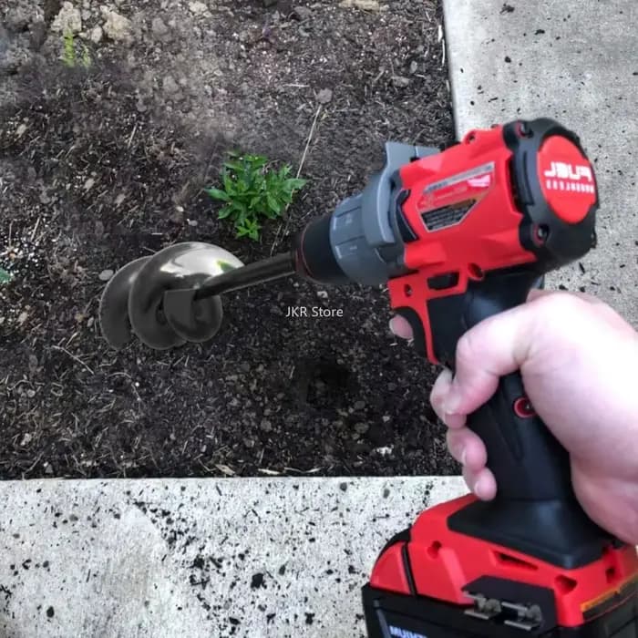 Tarière spirale manuelle ou électrique pour jardinage