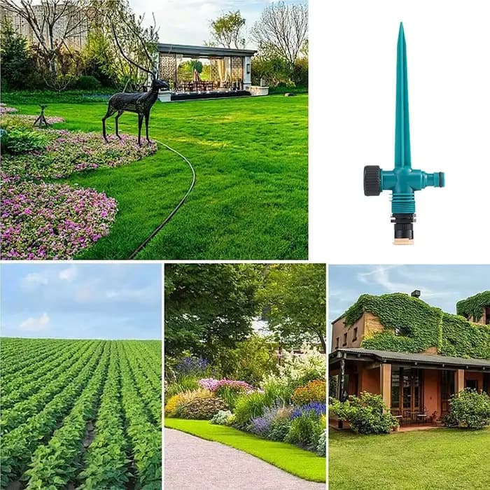 Système d'arrosage automatique de jardin, 5 pièces, rotation à 360 °, d'argile du sol agricole, pris