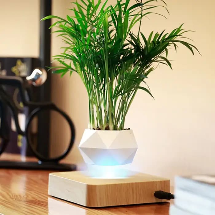 Pot de bonsaï à Air en lévitation, Pot de fleur rotatif, jardinières à Suspension magnétique, Pot fl